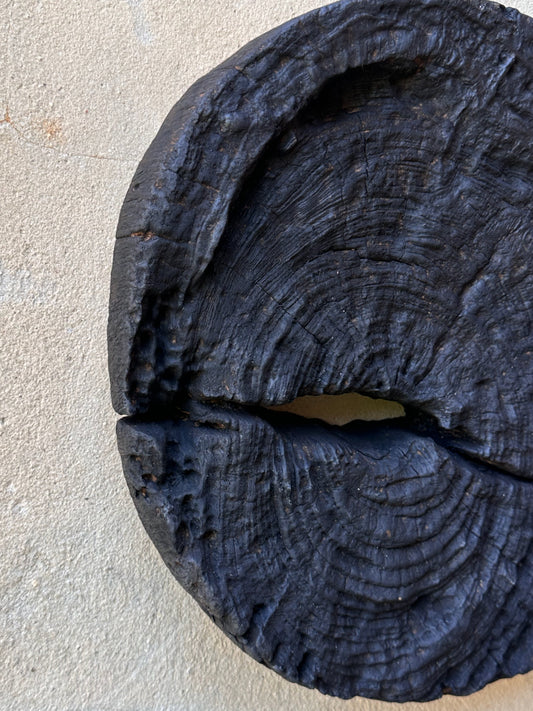 Burnt wood wall hanging N°1