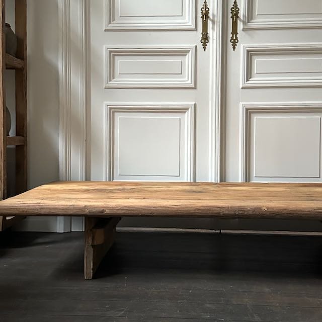 The Corner - Antique oak coffee table N° 43 - Coffee Tables & Consoles