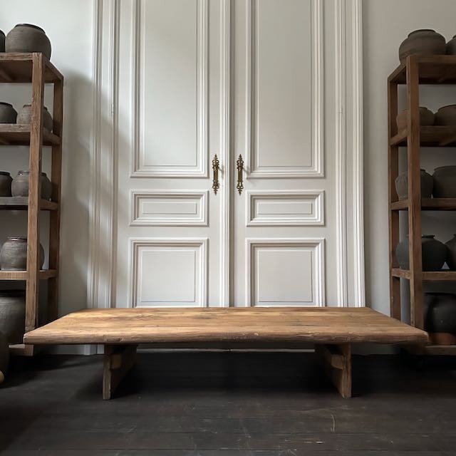 The Corner - Antique oak coffee table N° 43 - Coffee Tables & Consoles