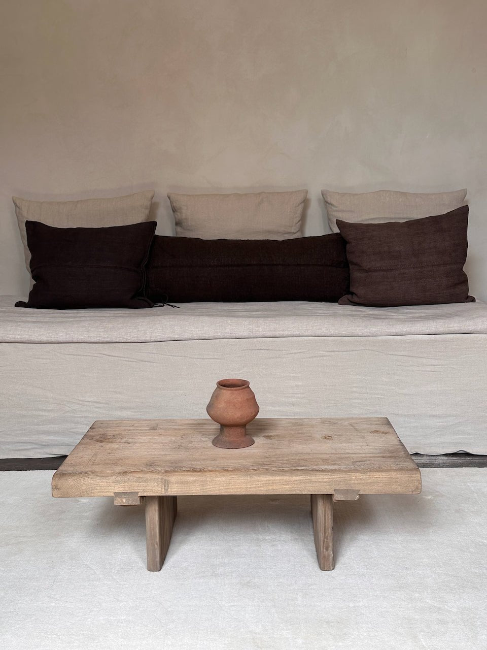 The Corner - Antique oak coffee table N° 44 - Coffee Tables & Consoles