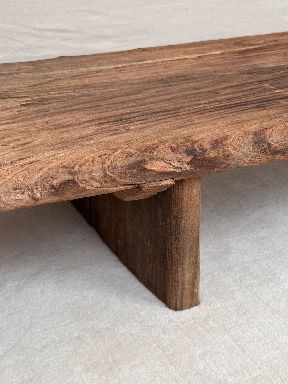 The Corner - Antique oak coffee table N° 48 - Coffee Tables & Consoles