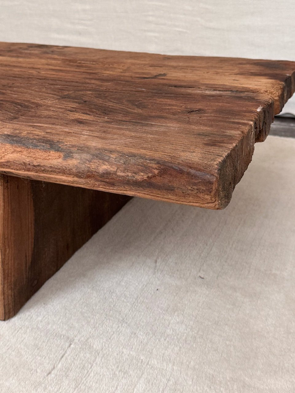 The Corner - Antique oak coffee table N° 48 - Coffee Tables & Consoles