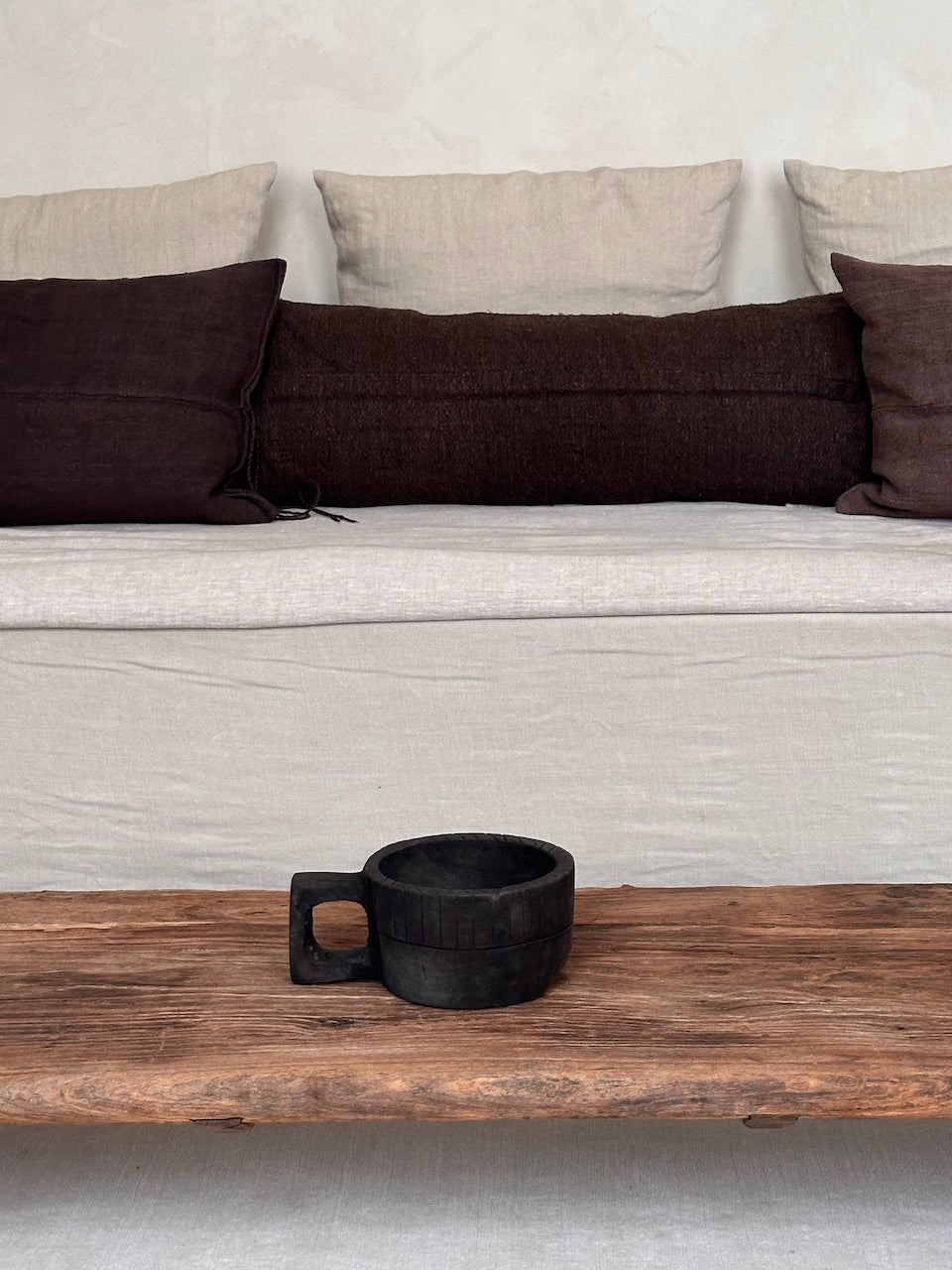 The Corner - Antique oak coffee table N° 48 - Coffee Tables & Consoles