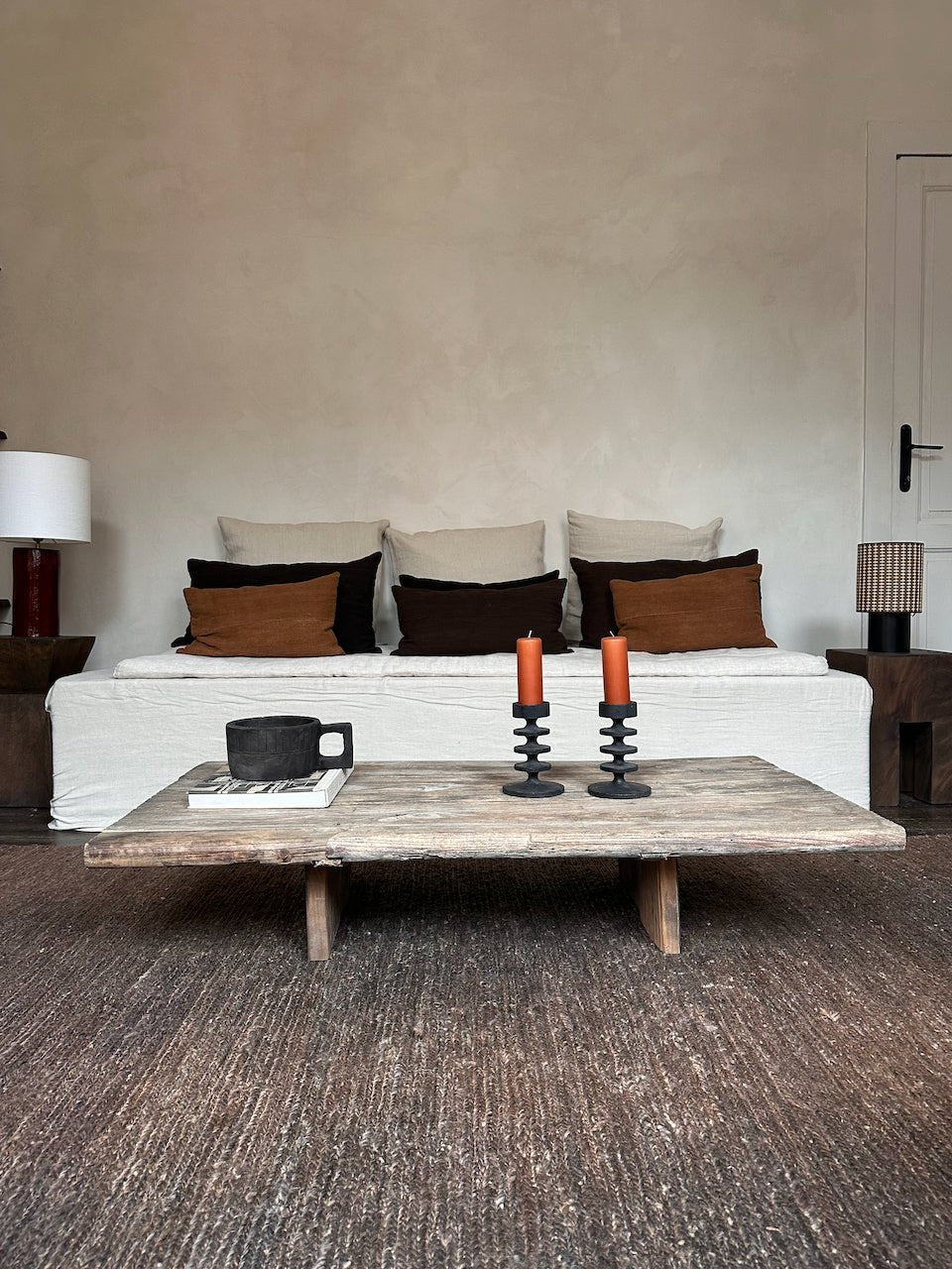 The Corner - Antique oak coffee table N° 49 - Coffee Tables & Consoles