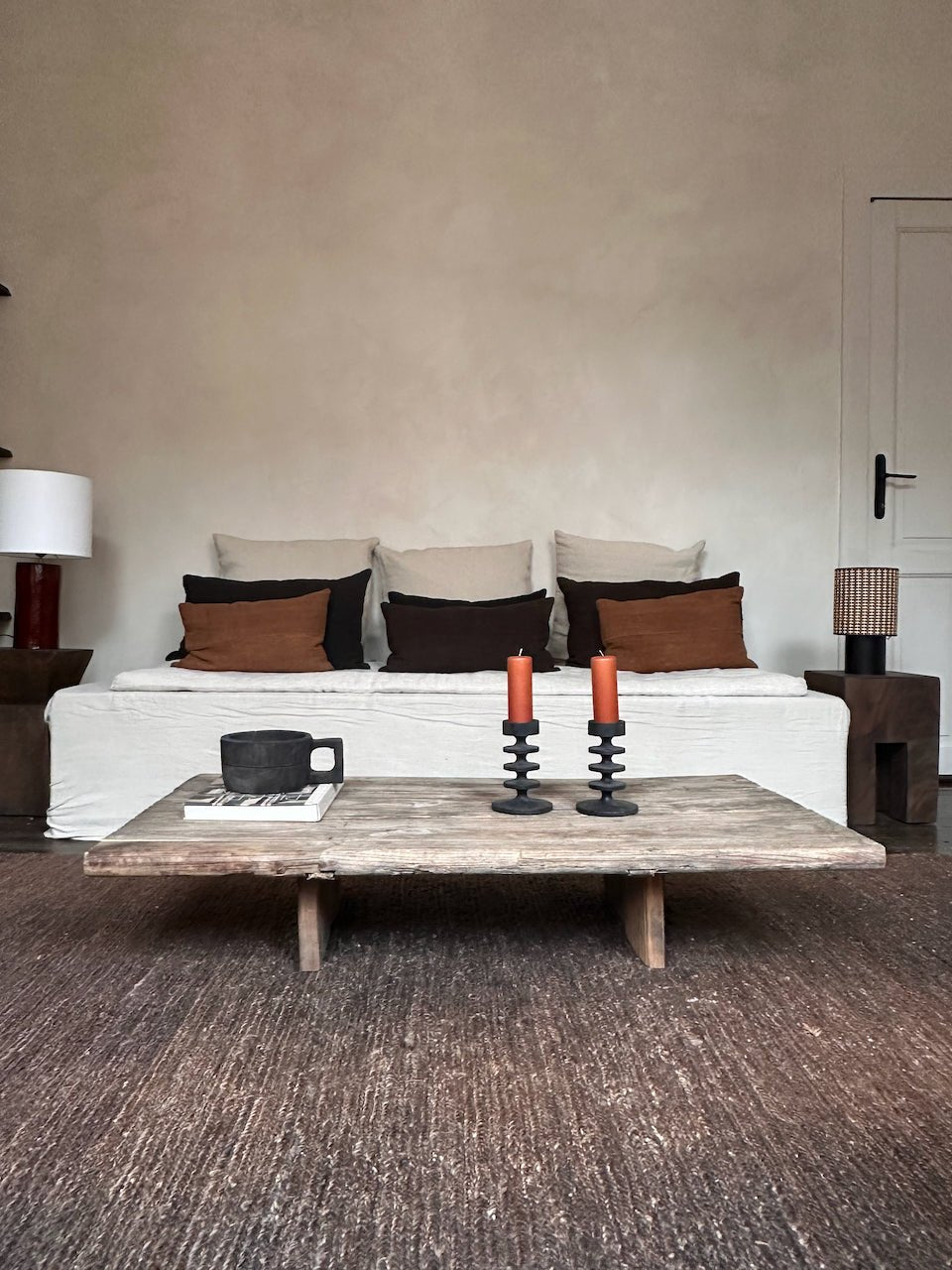 The Corner - Antique oak coffee table N° 49 - Coffee Tables & Consoles