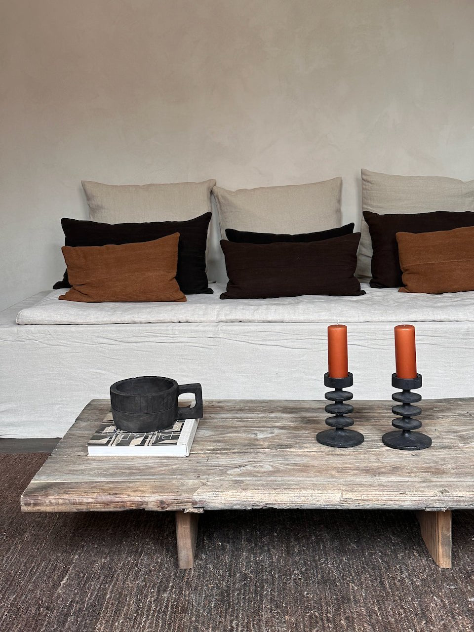 The Corner - Antique oak coffee table N° 49 - Coffee Tables & Consoles