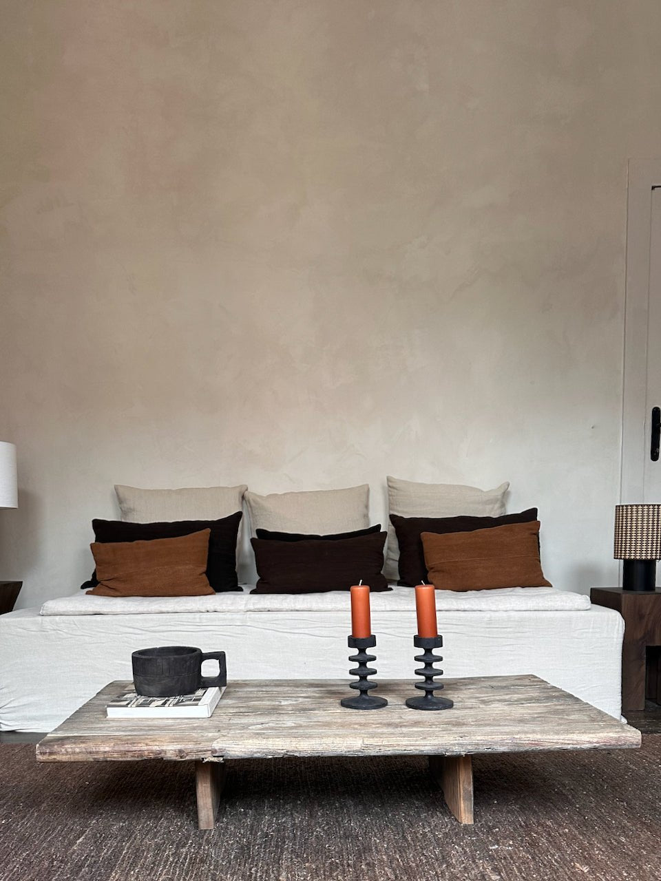 The Corner - Antique oak coffee table N° 49 - Coffee Tables & Consoles