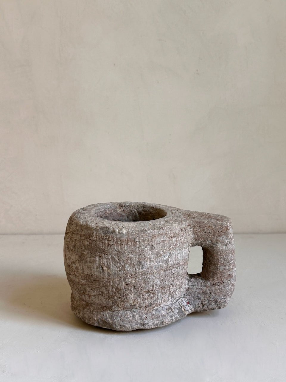 The Corner - Antique stone mortar with handle N° 22 - Table & Kitchenware