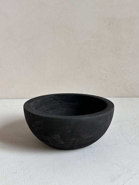 The Corner - Black wooden bowl N°4 - Decoration