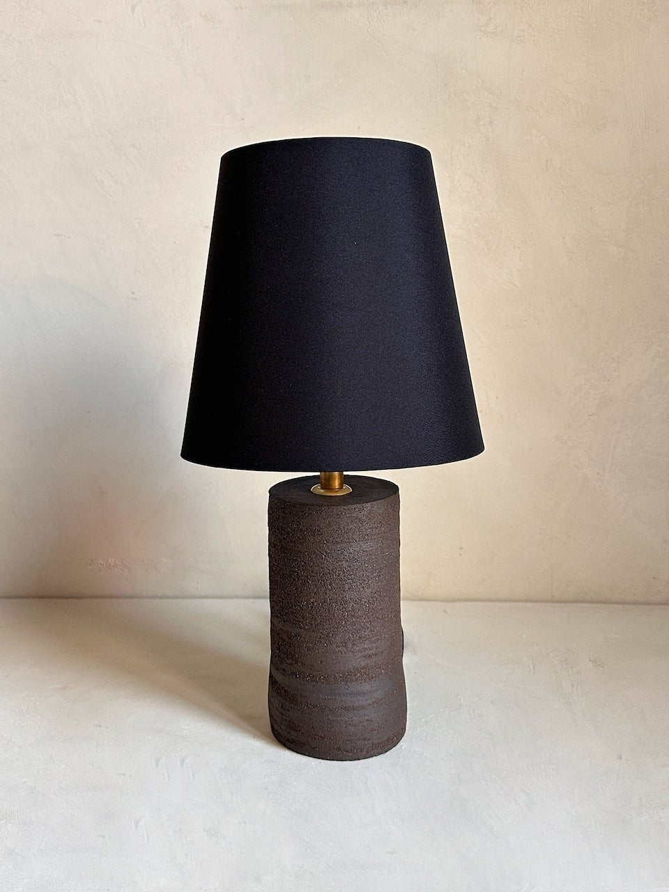 The Corner - Brown clay lamp N° 3 - Lighting