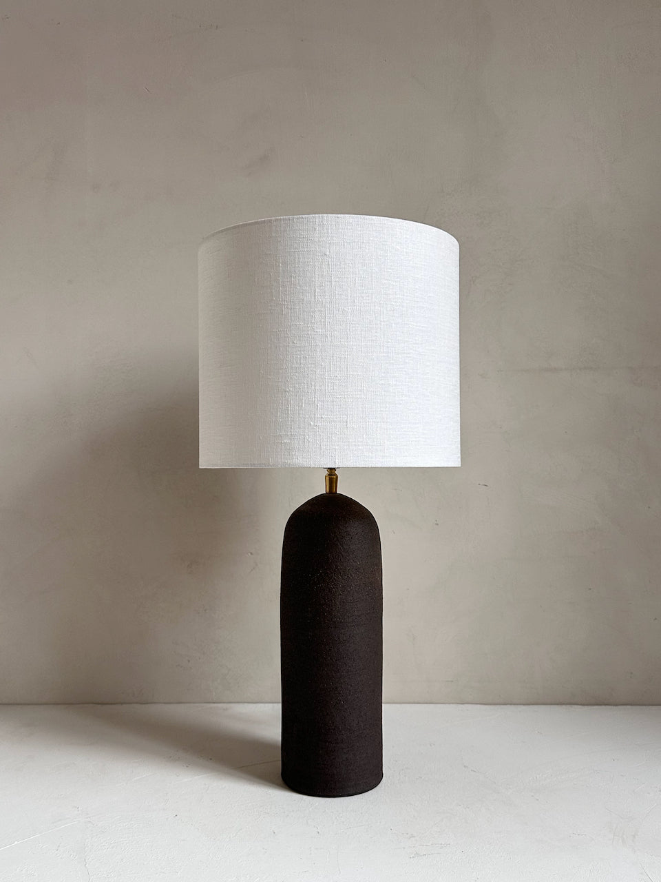 The Corner - Brown clay lamp N° 1 - Lighting
