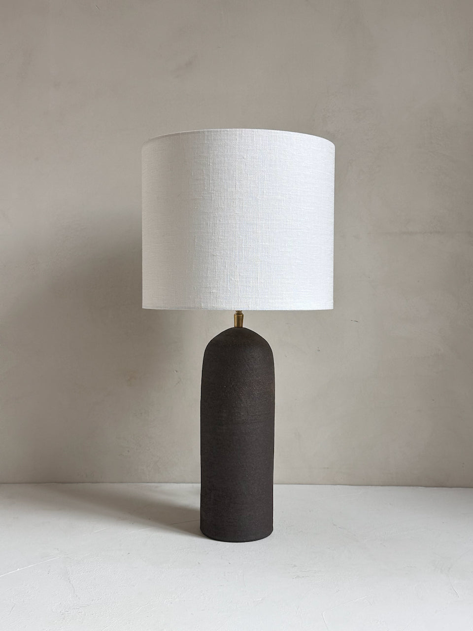 The Corner - Brown clay lamp N° 1 - Lighting