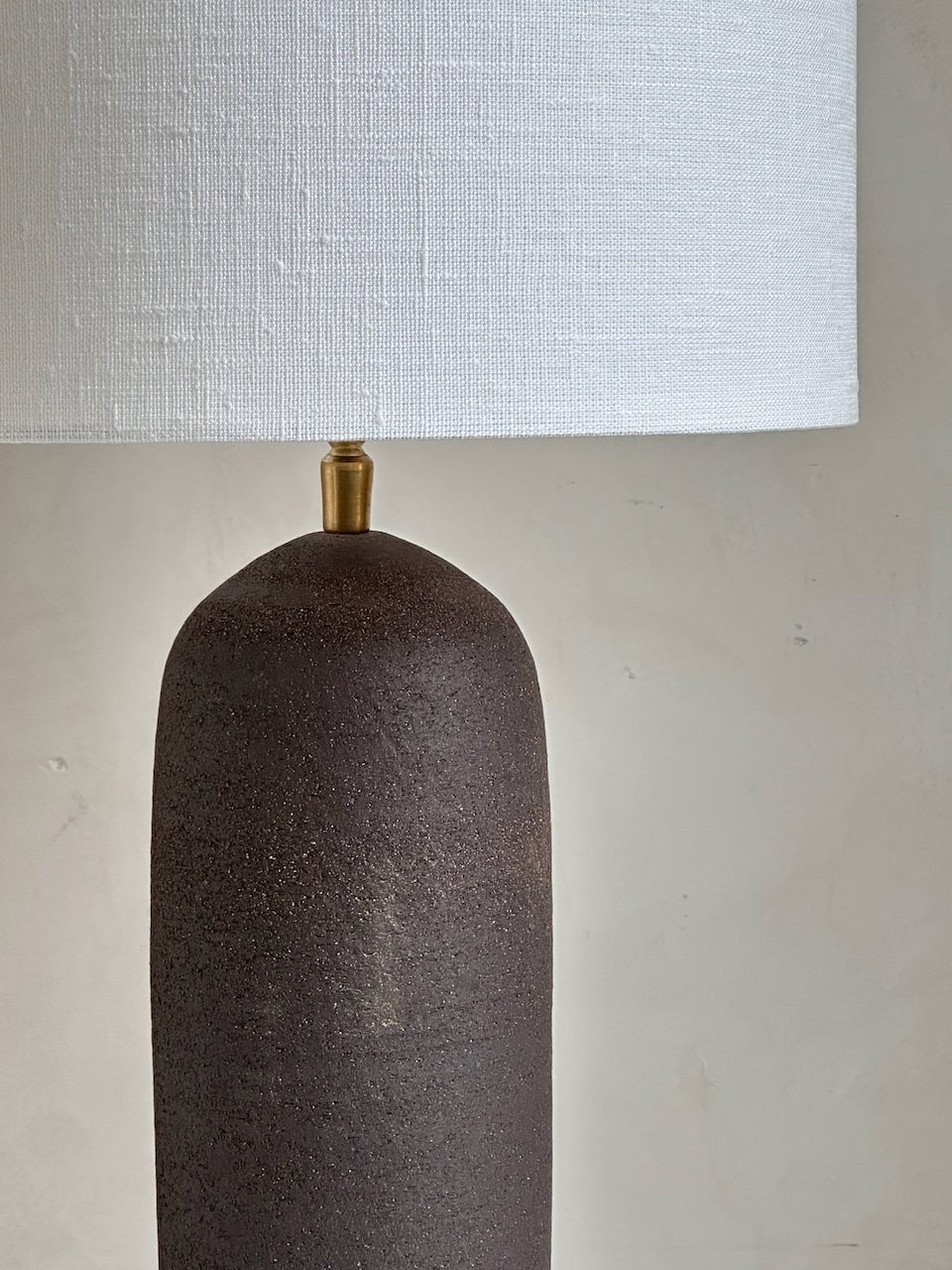 The Corner - Brown clay lamp N° 1 - Lighting