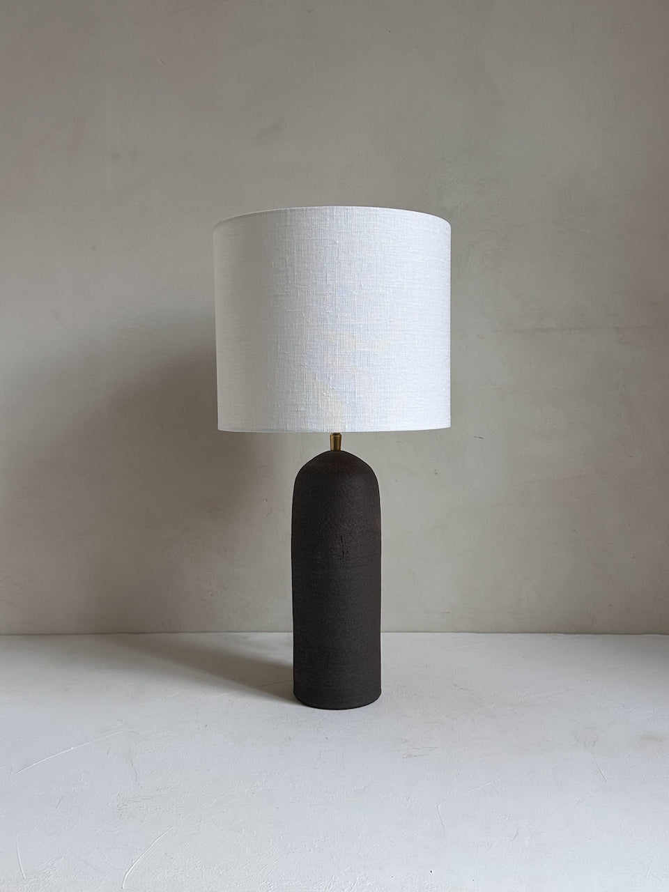 The Corner - Brown clay lamp N° 1 - Lighting