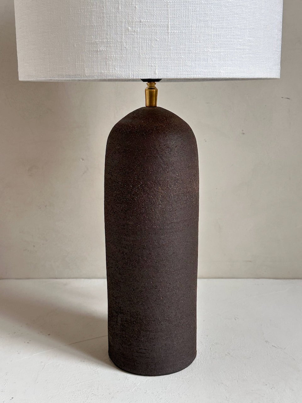 The Corner - Brown clay lamp N° 1 - Lighting