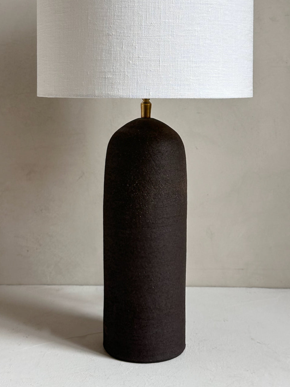 The Corner - Brown clay lamp N° 1 - Lighting