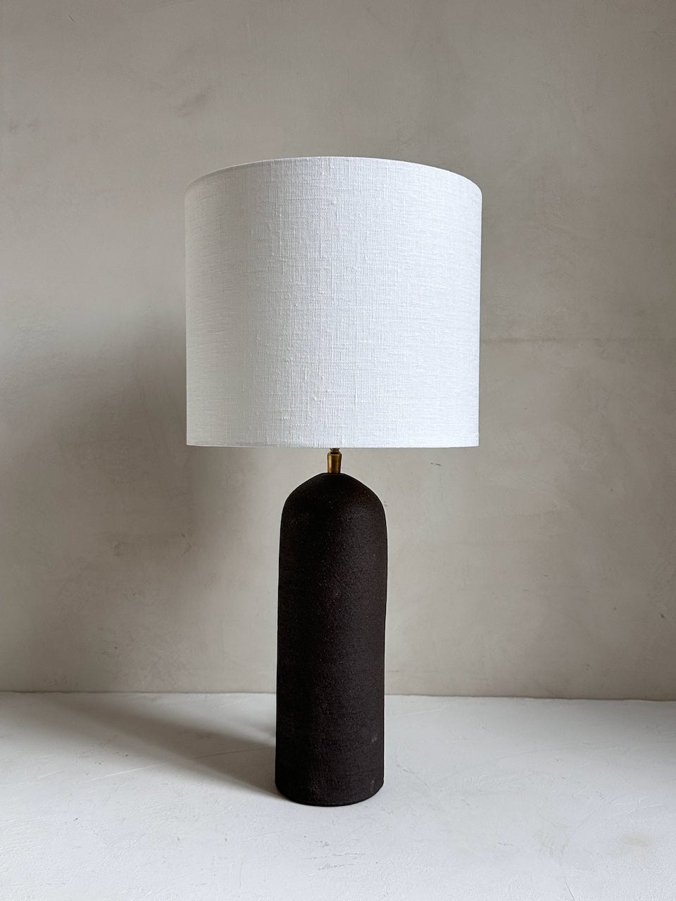 The Corner - Brown clay lamp N° 2 - Lighting