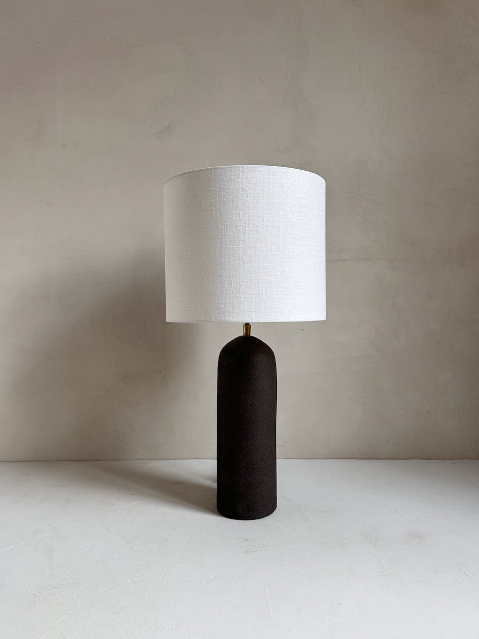 The Corner - Brown clay lamp N° 2 - Lighting