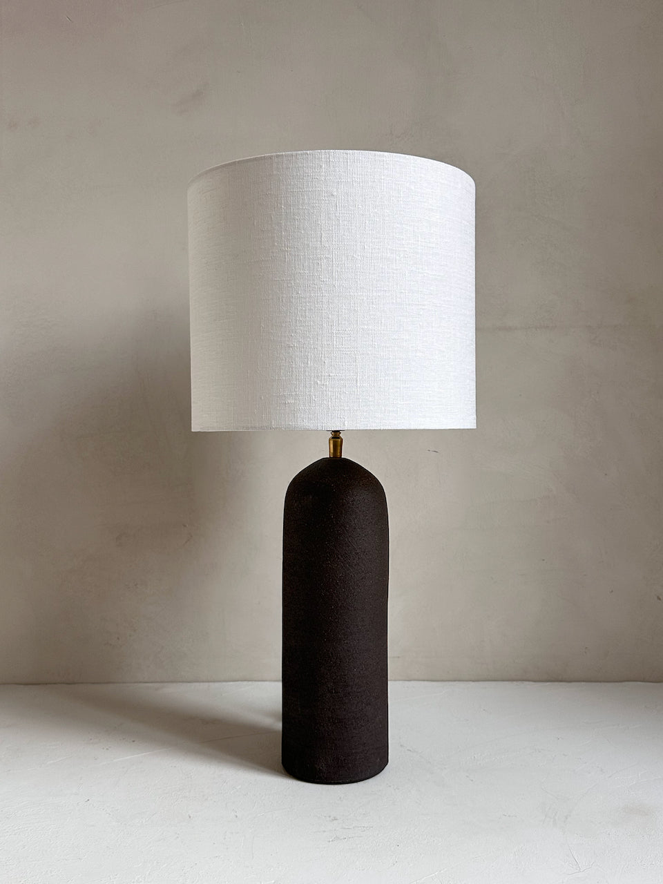 The Corner - Brown clay lamp N° 2 - Lighting