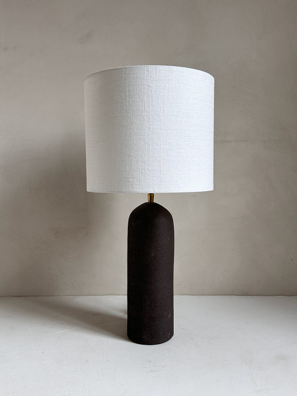 The Corner - Brown clay lamp N° 2 - Lighting