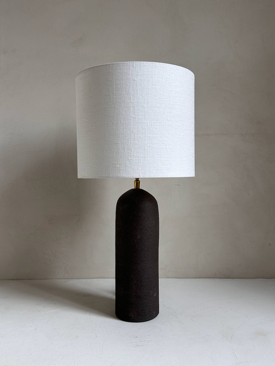 The Corner - Brown clay lamp N° 2 - Lighting