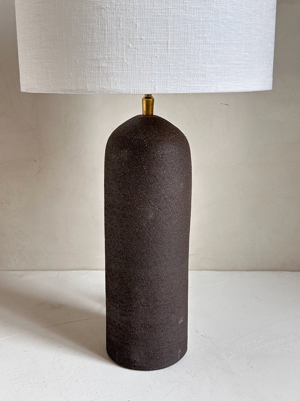 The Corner - Brown clay lamp N° 2 - Lighting