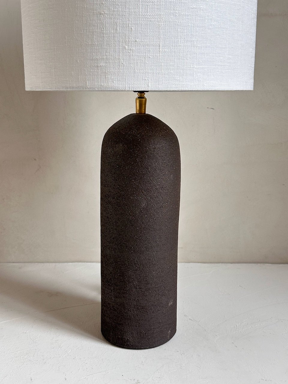 The Corner - Brown clay lamp N° 2 - Lighting