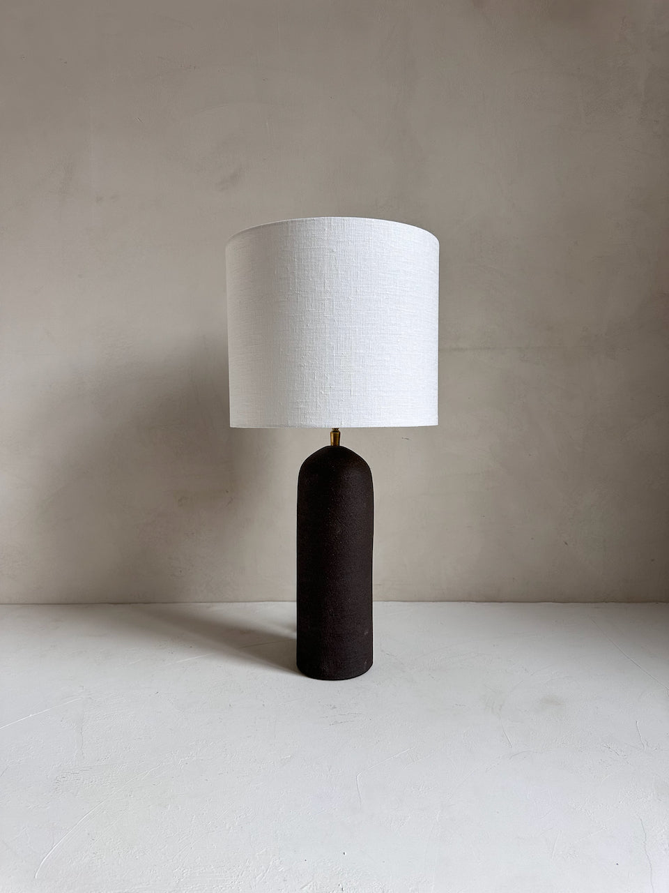 The Corner - Brown clay lamp N° 2 - Lighting