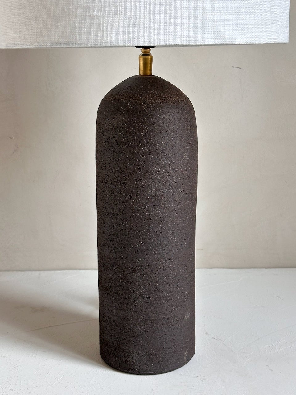 The Corner - Brown clay lamp N° 2 - Lighting