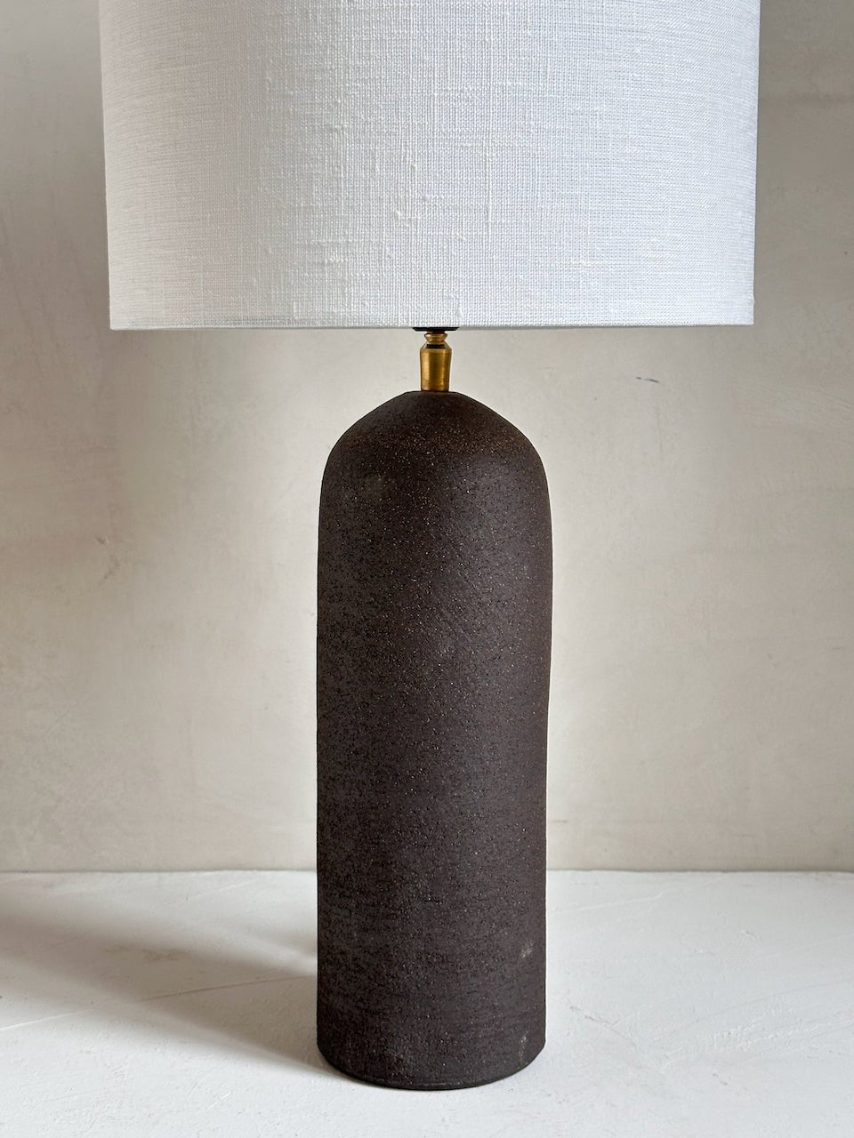 The Corner - Brown clay lamp N° 2 - Lighting