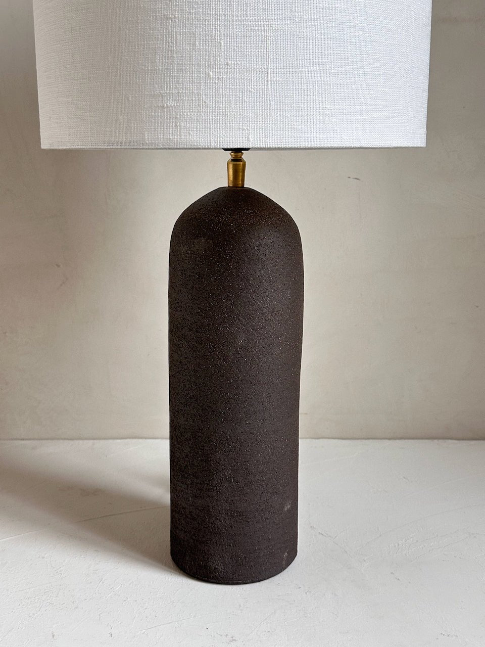 The Corner - Brown clay lamp N° 2 - Lighting