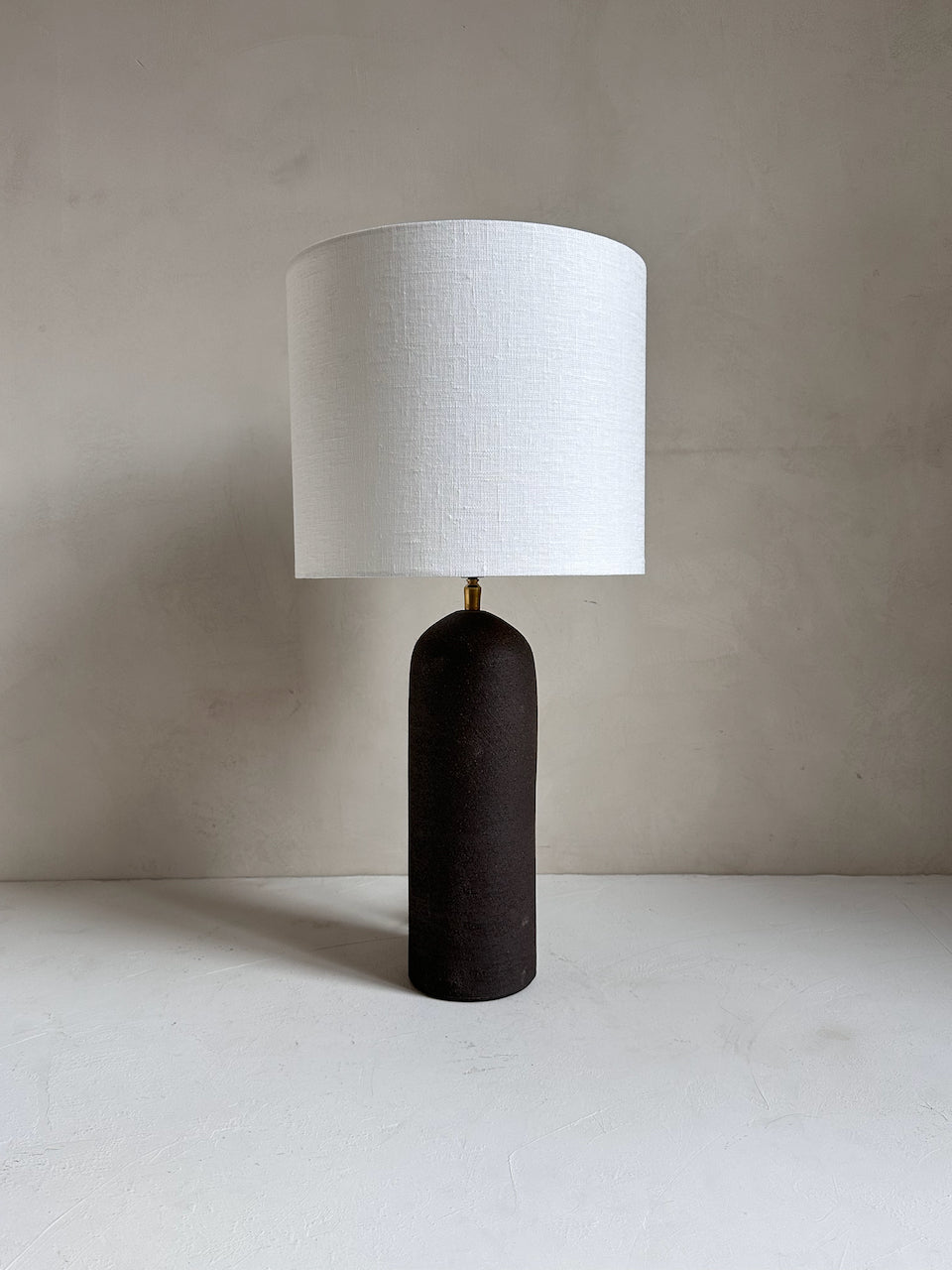 The Corner - Brown clay lamp N° 2 - Lighting