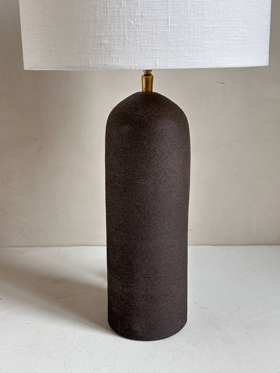 The Corner - Brown clay lamp N° 2 - Lighting