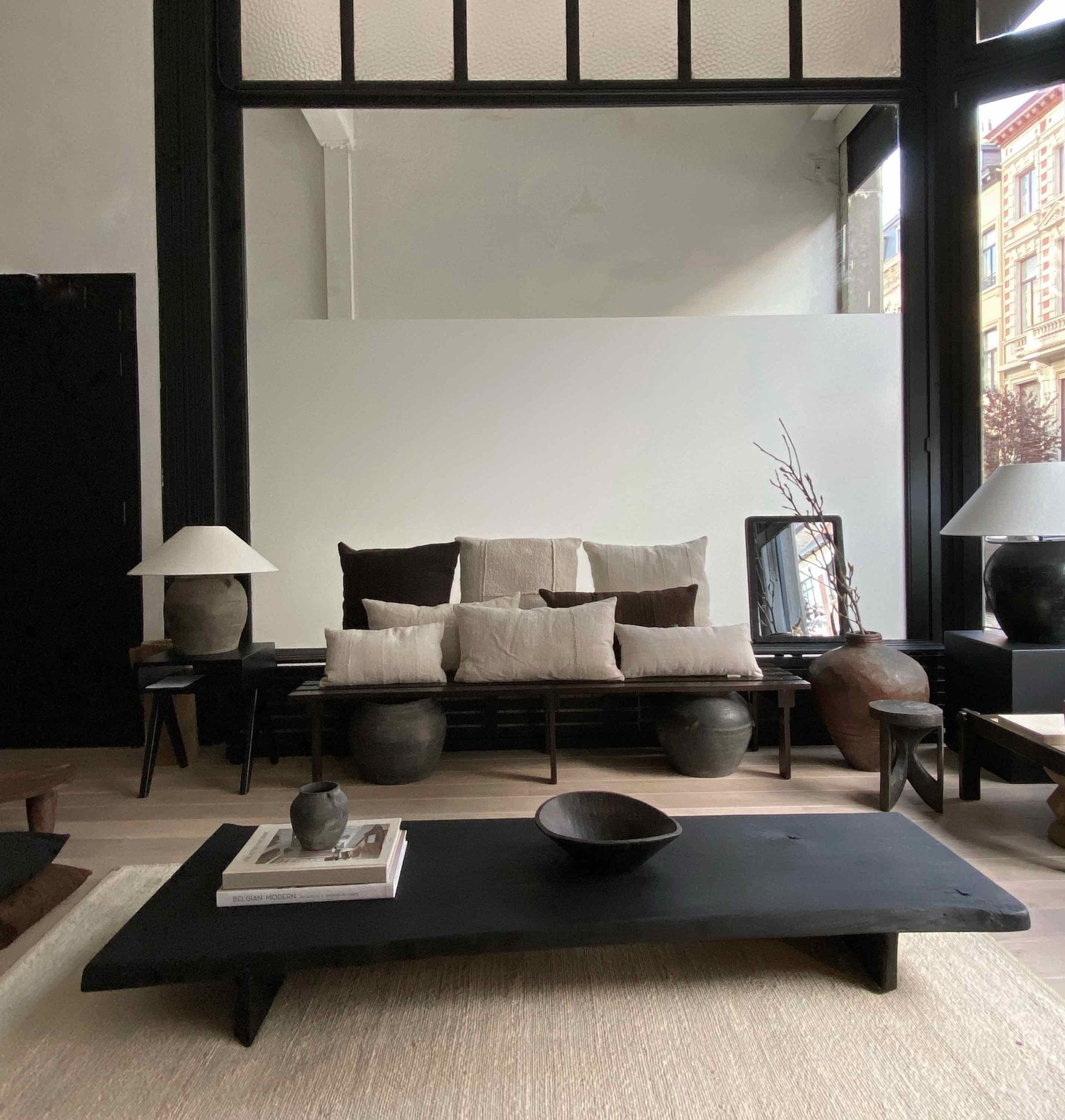 The Corner - Burnt oak coffee table N° 1 - 