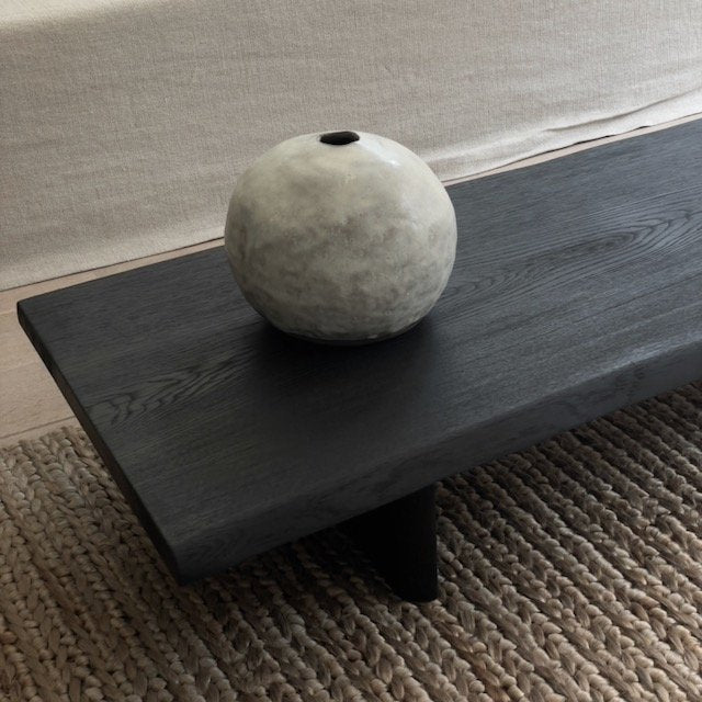 The Corner - Burnt oak wood table N° 12 - Coffee Tables & Consoles