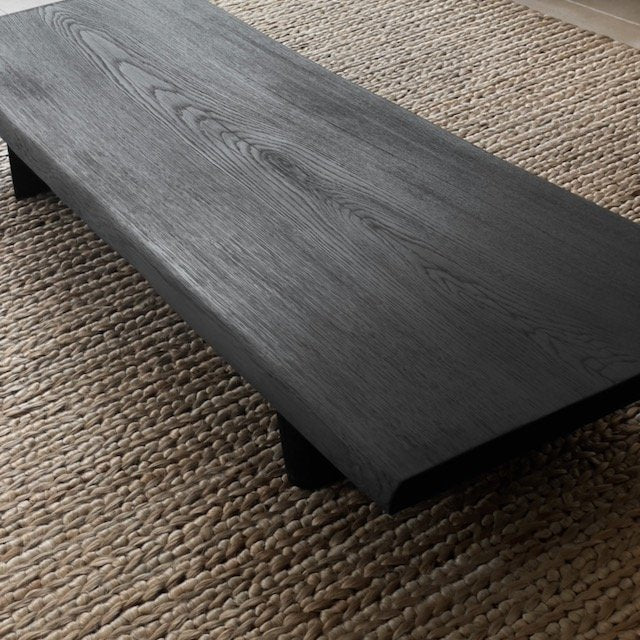 The Corner - Burnt oak wood table N° 12 - Coffee Tables & Consoles