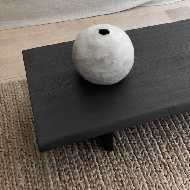 The Corner - Burnt oak wood table N° 12 - Coffee Tables & Consoles