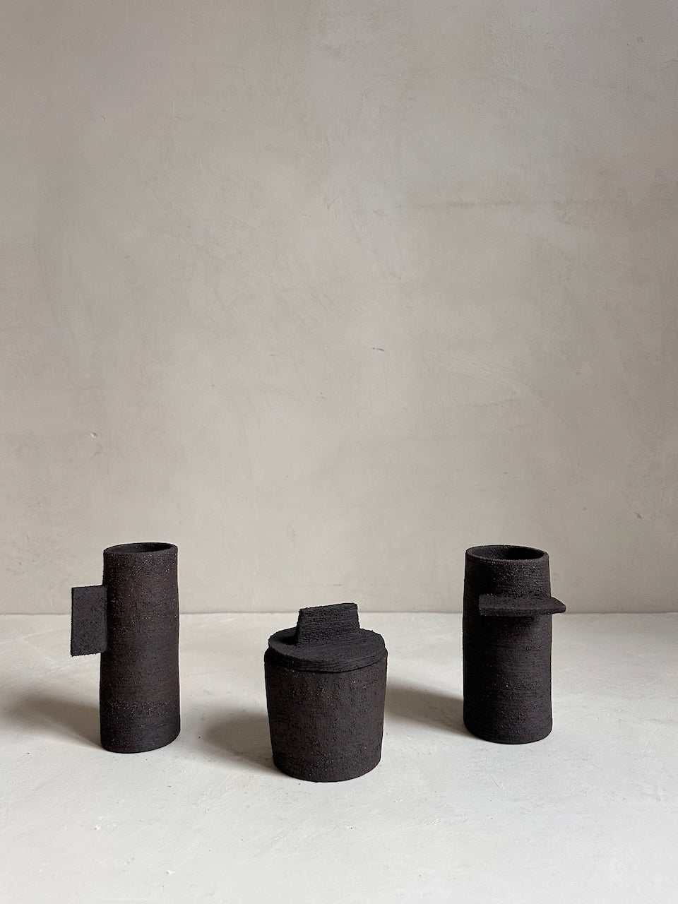 The Corner - Ceramic pot with lid N° 1 - Ceramics