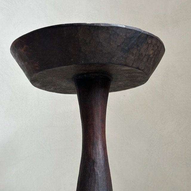 The Corner - Ethiopian wooden bowl with foot N° 15 - Decoration