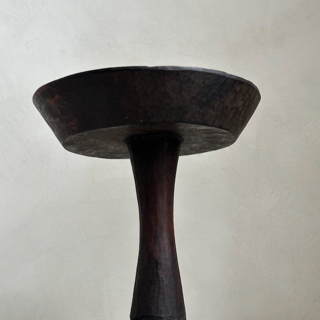 The Corner - Ethiopian wooden bowl with foot N° 15 - Decoration