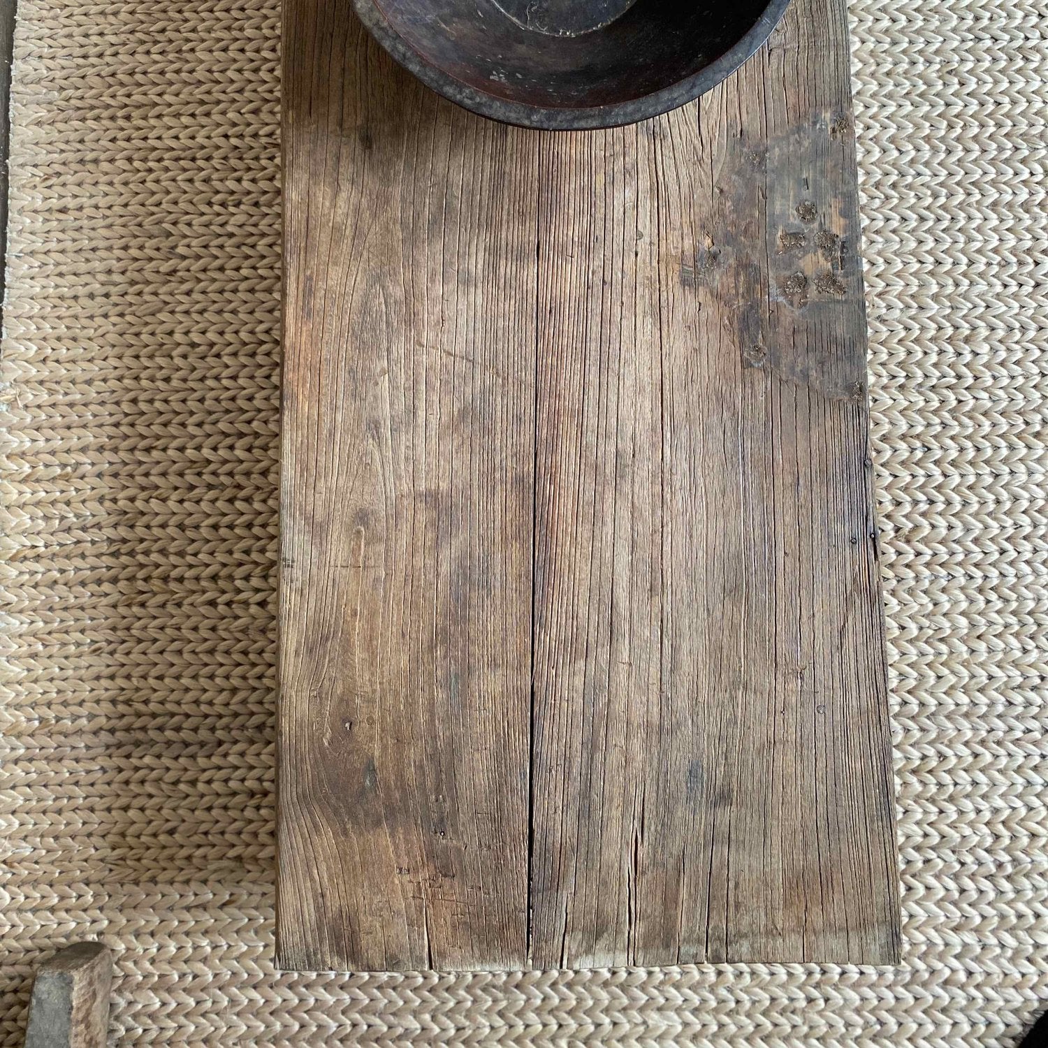 The Corner - Low antique oak table N°10 - Coffee Tables & Consoles