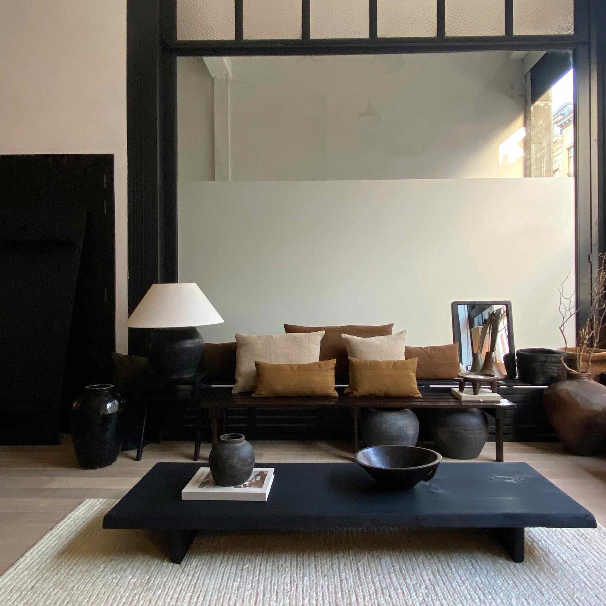 The Corner - Low oak wood table N° 6 - Coffee Tables & Consoles