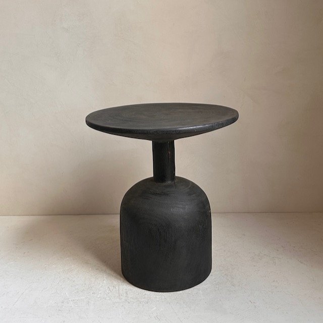 The Corner - Table PN6 S - Burnt wood - Side Tables & Stools