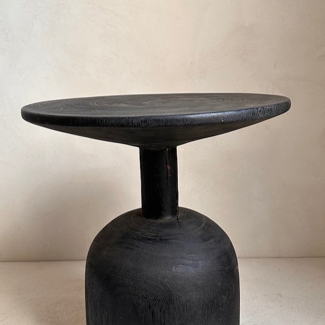 The Corner - Table PN6 S - Burnt wood - Side Tables & Stools