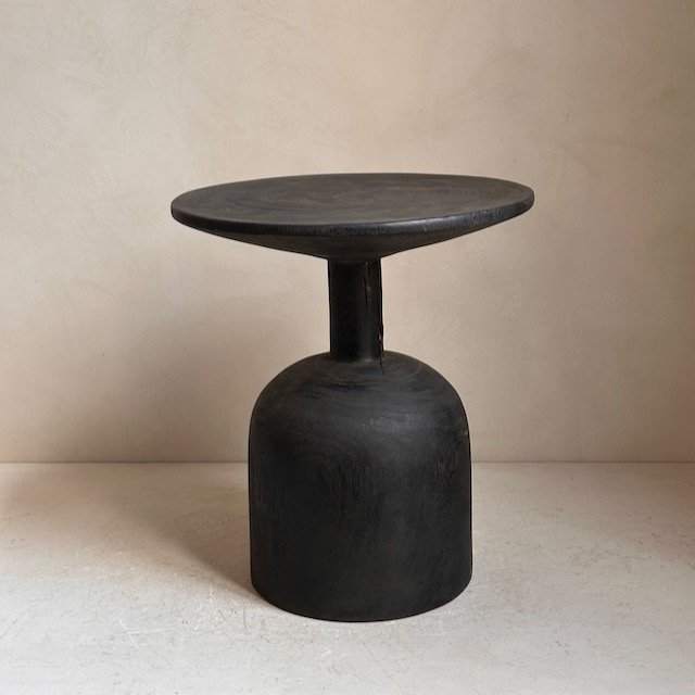 The Corner - Table PN6 S - Burnt wood - Side Tables & Stools