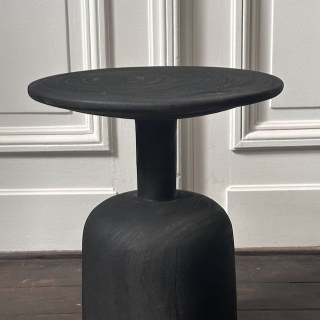 The Corner - Table PN6 S - Burnt wood - Side Tables & Stools