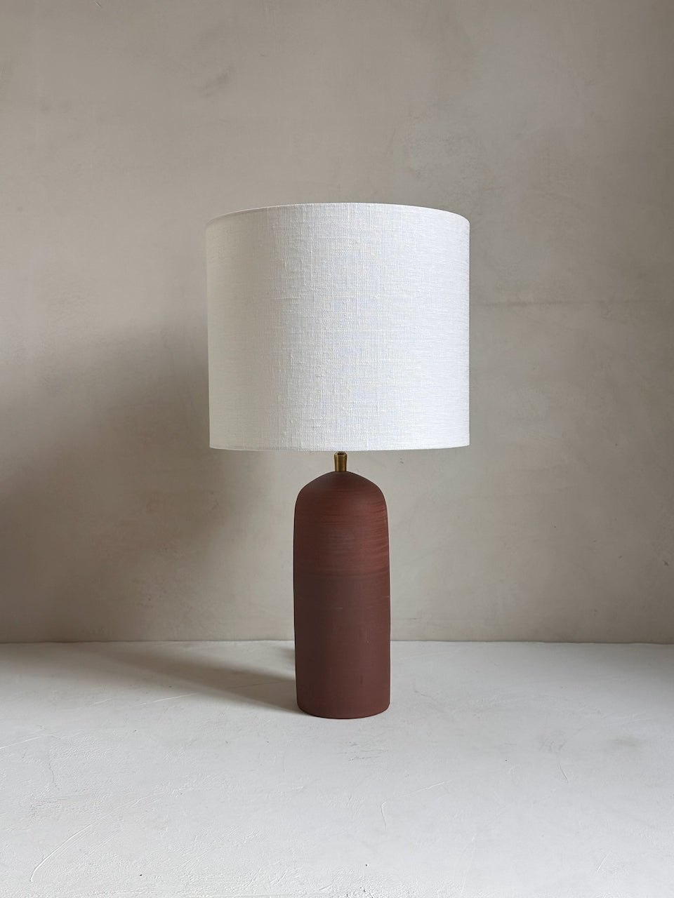 The Corner - Terracotta clay lamp N° 1 - Lighting