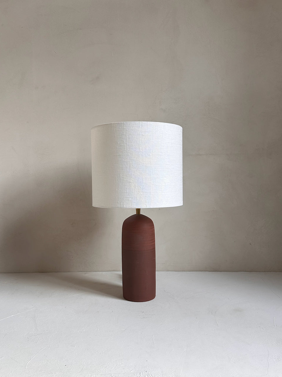 The Corner - Terracotta clay lamp N° 1 - Lighting
