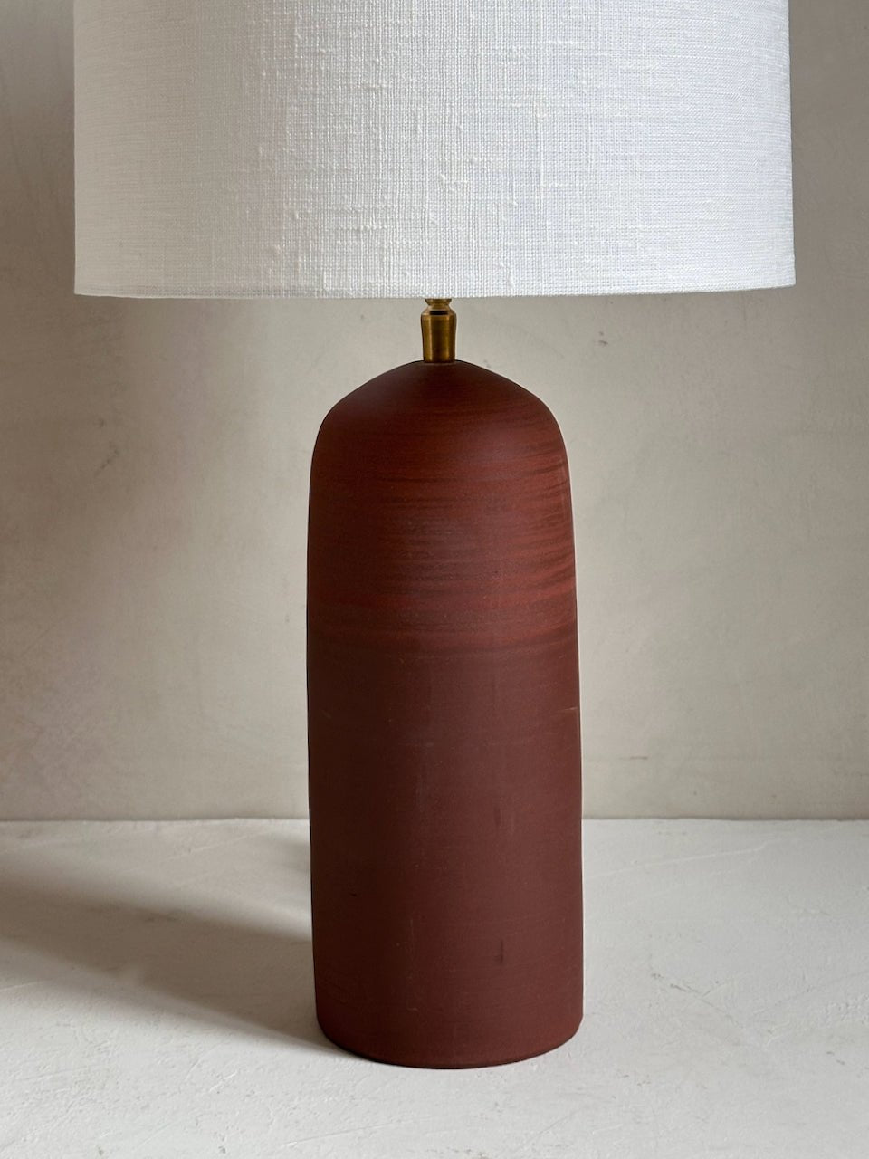 The Corner - Terracotta clay lamp N° 1 - Lighting