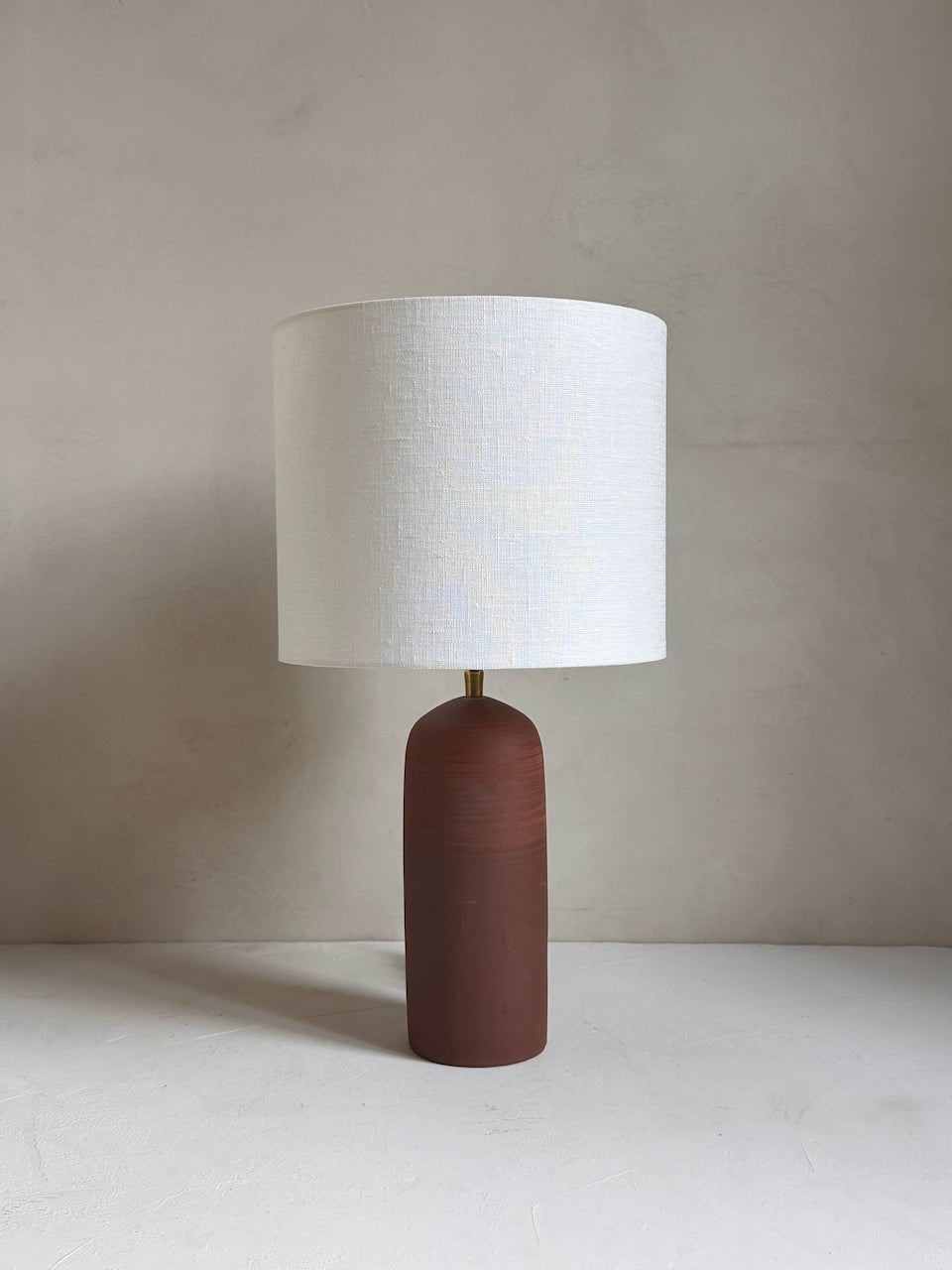 The Corner - Terracotta clay lamp N° 1 - Lighting